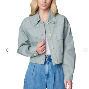 BLANK NYC Crop Cotton Jacket